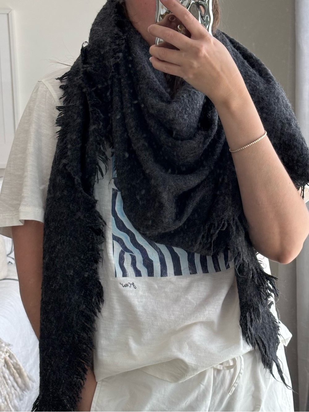 Anthropologie Oversized Triangle Scarf